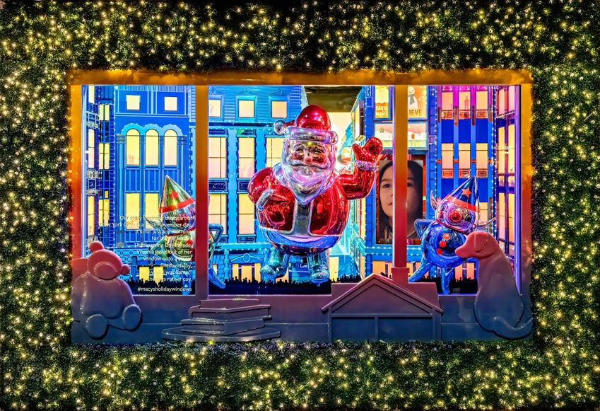 Kerst en technologie komen samen in Macy's iconische etalages