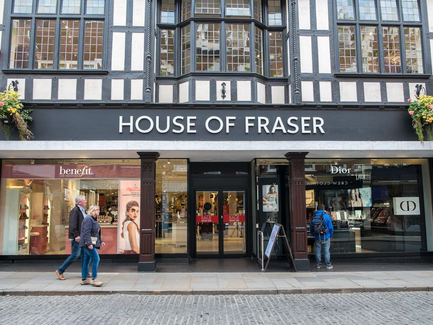 'House of Fraser sluit ruim helft van de winkels'