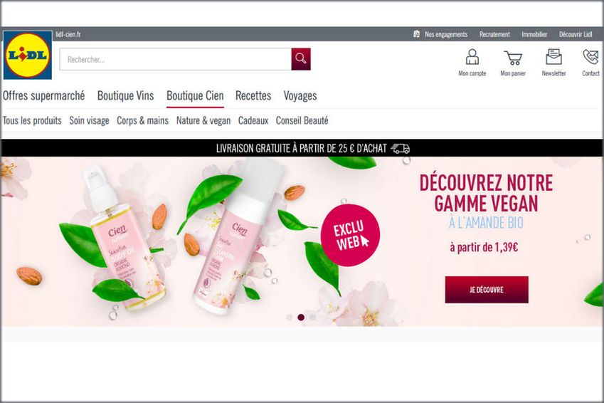 Lidl lanceert tijdelijke beautywebshop in Frankrijk