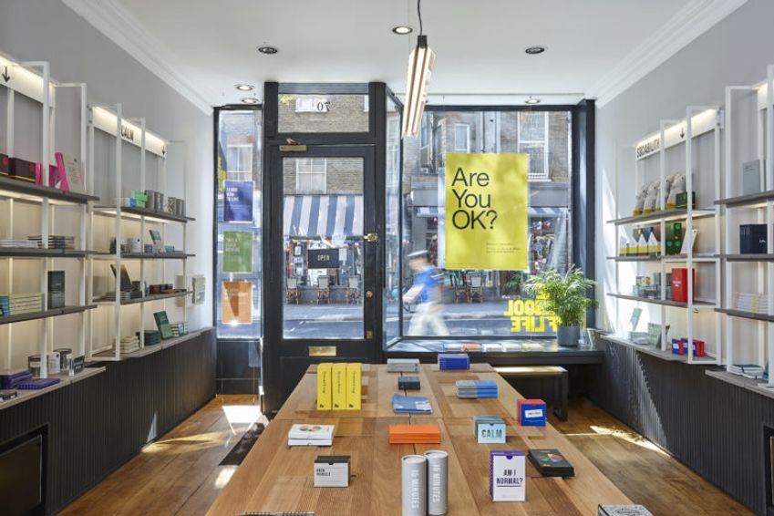 De filosofie krijgt de ruimte in deze winkel in Londen