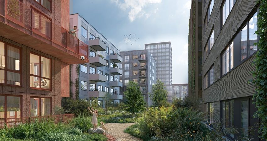 Ontwikkelcombinatie 79 sociale huurwoningen op NDSM aan Lieven de Key