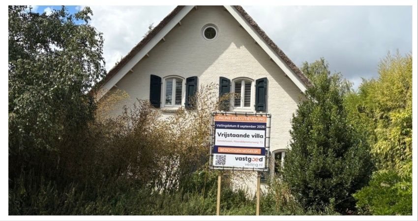 Uitstel blijkt geen afstel: Villa in Amstelveen toch onder de hamer