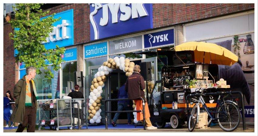 Afgelopen jaar 7 nieuwe winkels voor Jysk erbij