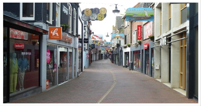 Bezoekers in centrumgebieden grote steden afgenomen