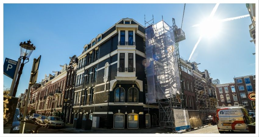 Familie Zandbergen werkt aan nieuw hotel aan Vondelpark Amsterdam