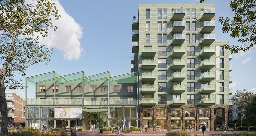 Banne Noord in Amsterdam krijgt nieuwbouwcluster met 107 sociale huurwoningen