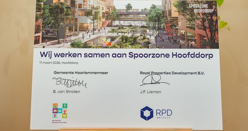 Haarlemmermeer tekent met RPGroup voor Spoorzone Hoofddorp