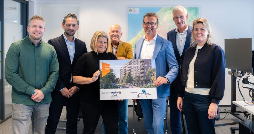 Staedion en De Vries en Verburg zetten handtekening onder Haags woningbouwproject