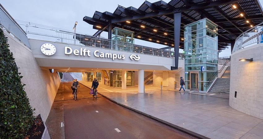 Station Delft Campus geopend: eerste energieneutrale station in Nederland