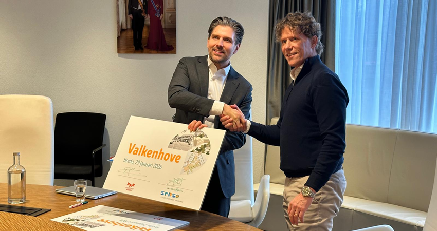De gemeente Breda en Zenzo Maatschappelijk Vastgoed tekenen anterieure overeenkomst voor Valkenhove