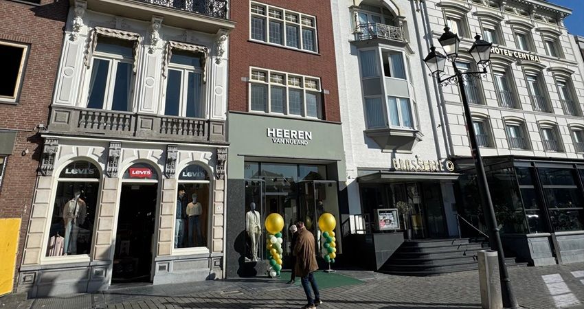 Mannenmodezaak Heeren van Nuland huurt winkel aan de Markt 59 in Den Bosch