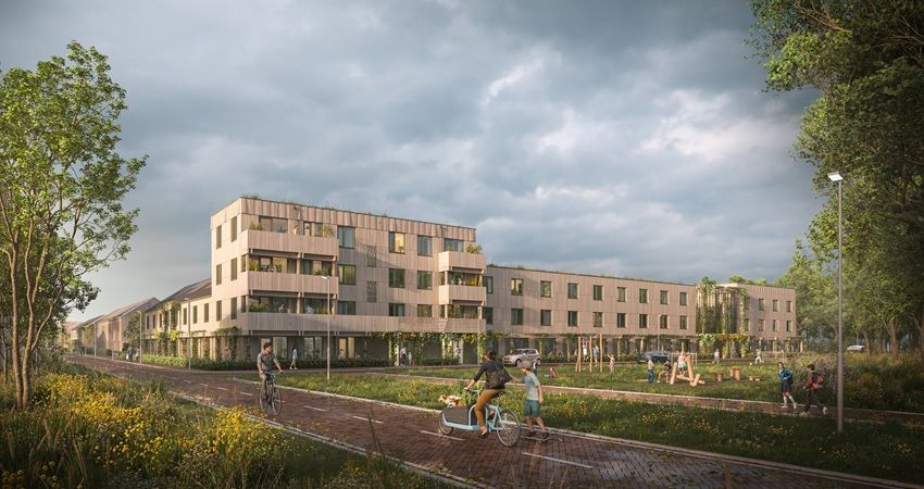 Linq bouwt 71 houten woningen in Utrechtse wijk Haarrijn