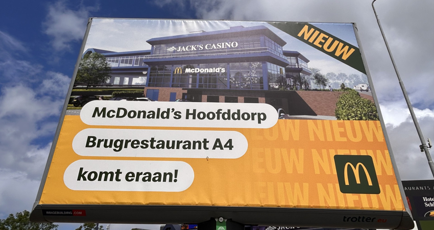 McDonald’s opent restaurant met McDrive in Brugrestaurant A4 in Hoofddorp