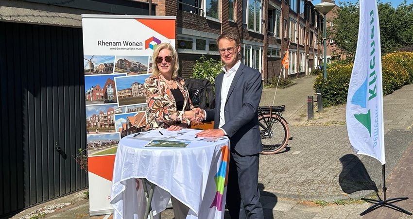 Gemeente Rhenen en Rhenam Wonen zetten handtekening onder plan voor 190 woningen