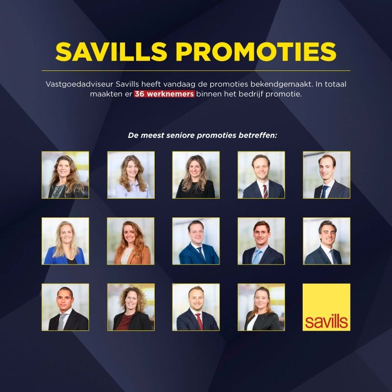 Savills maakt promoties 2025 bekend