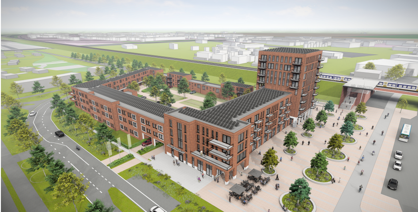 KWA-Plein Dronten start met de bouw van 50 huurwoningen voor Duurzaamwoningen Fonds van Credit Linked Beheer