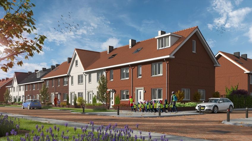 Tweede fase huurwoningen buitengebied Mortiere opgeleverd aan Groenwoningen Fonds van Credit Linked Beheer