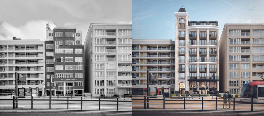 Van verouderd kantoor naar parel aan zee: RE:BORN start met uitvoering functievrij Seaview in Scheveningen 