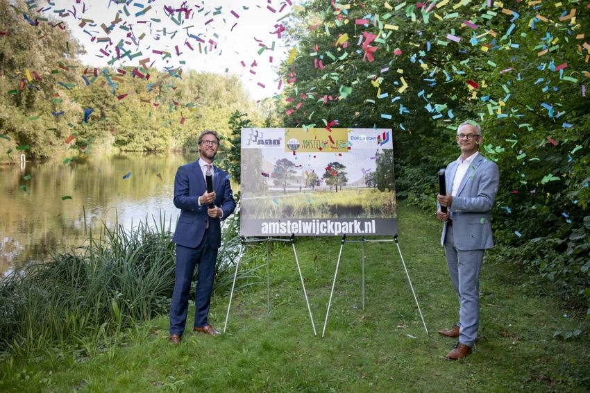 ABB Bouwgroep en gemeente Dordrecht geven startsein nieuwbouwproject Amstelwijck Park 