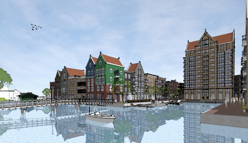 Houthavenkade wordt nieuwe woonwijk met haventje en horeca