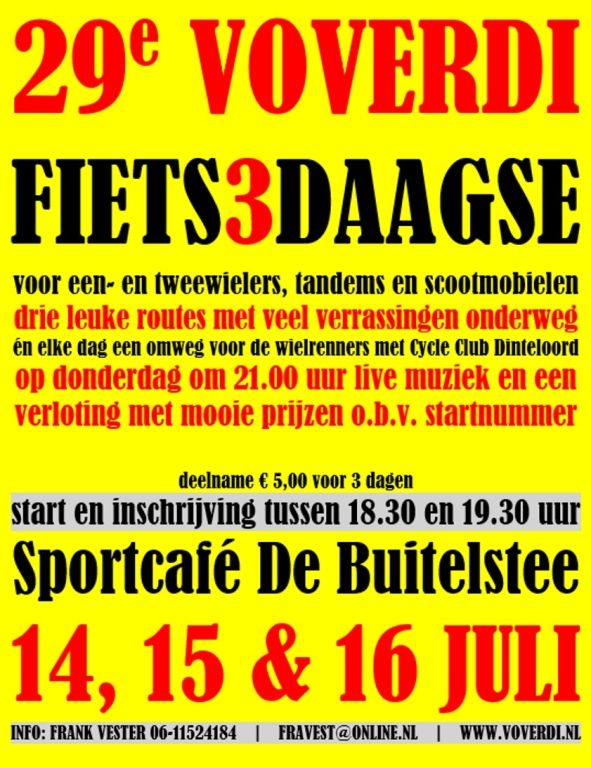 29ste Voverdi fietsdriedaagse